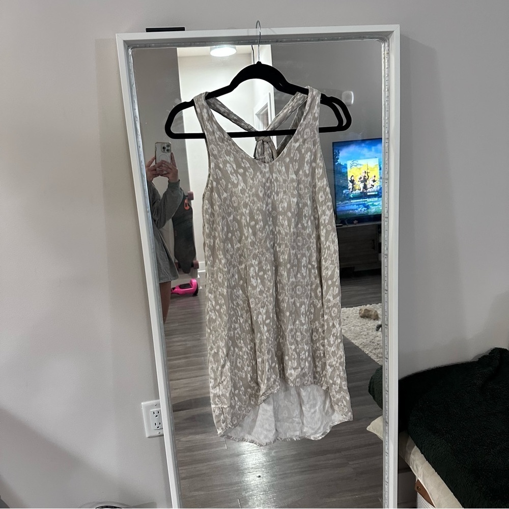 3/$20⚡️Freedom Trail By Kyodan Leopard Animal Print Knee Length High Low Dress - Picture 4 of 13